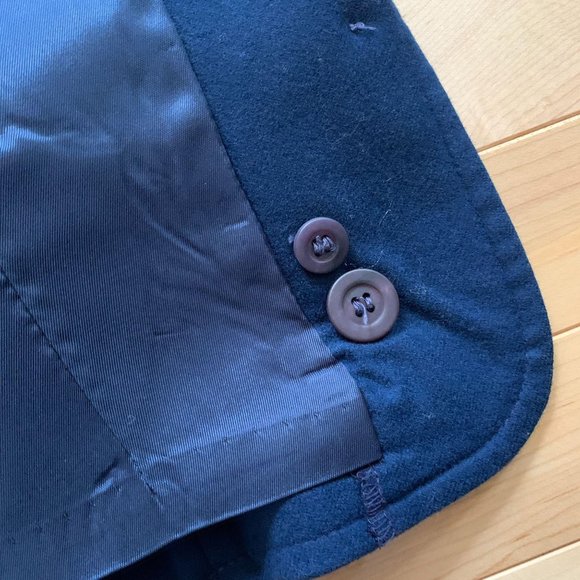 Vintage Pendleton Navy 100% Wool Blazer Short Vintage Size 14 Made in USA - Picture 7 of 7